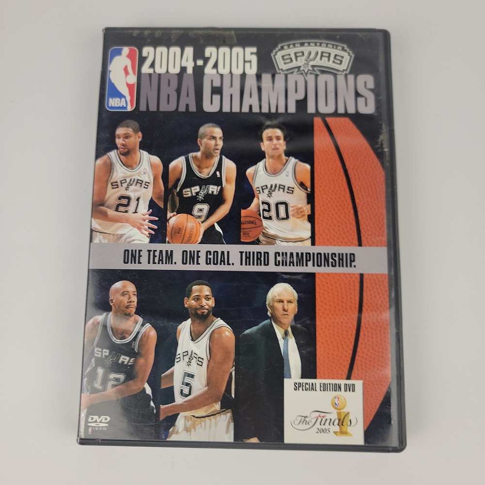 San Antonio Spurs 2004-2005 NBA Champions Special Edition DVD Tim Duncan 702868